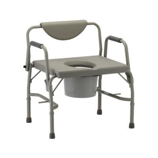 Heavy Duty Commode W/ Drop-Arm 500 Lb Capacity